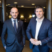 Thomas Vermeire (links) en Michael Visser