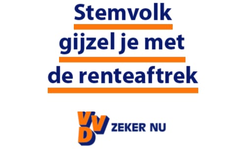 Woonconsument neigt naar stemt op VVD