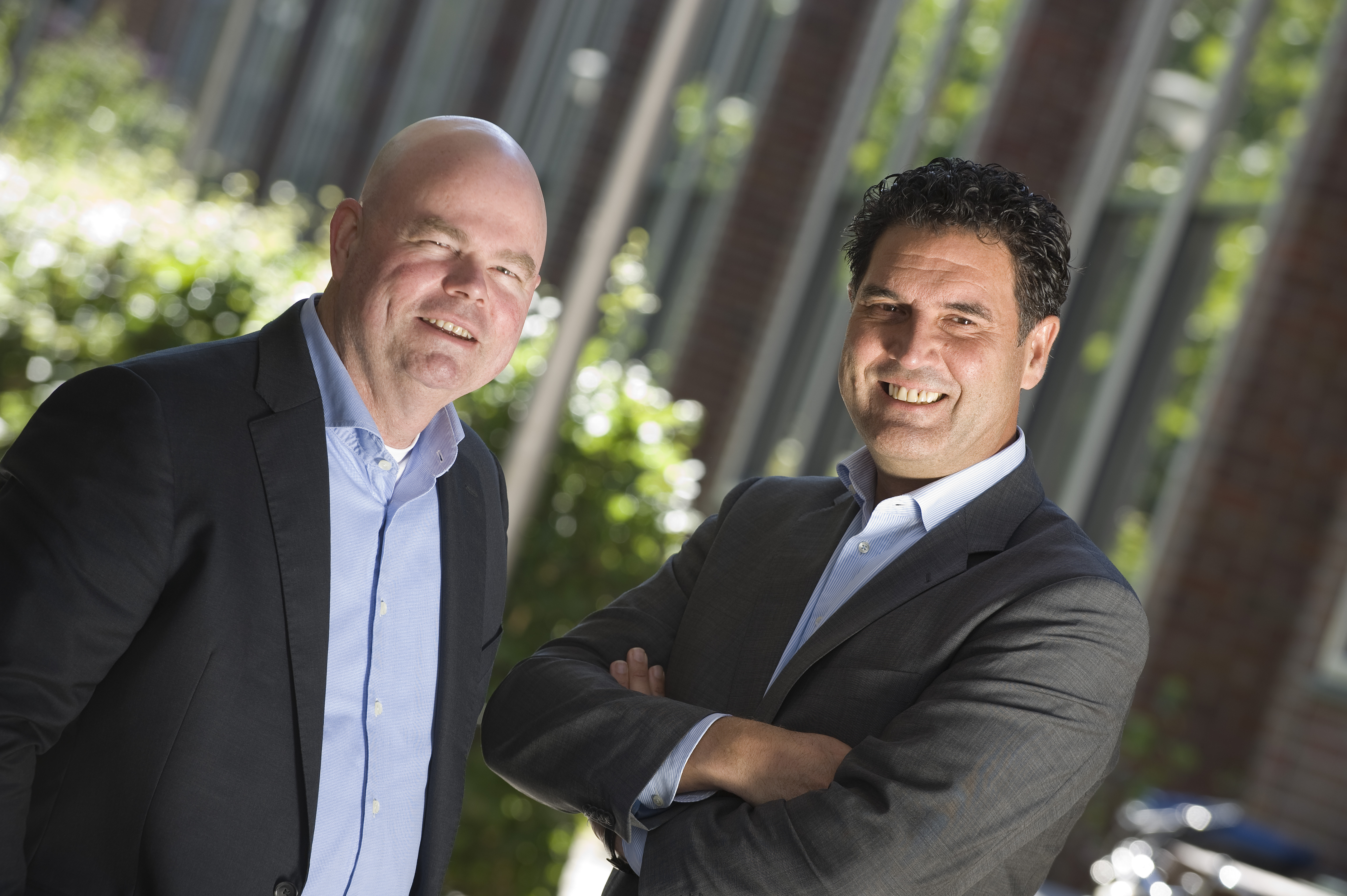 Nijmegen 18-07-2017
Rob van den Aker (r) en Marc van Poeteren
iov Oostdam en Partners, FFP magazine
Foto Raphael Drent, Tiel.