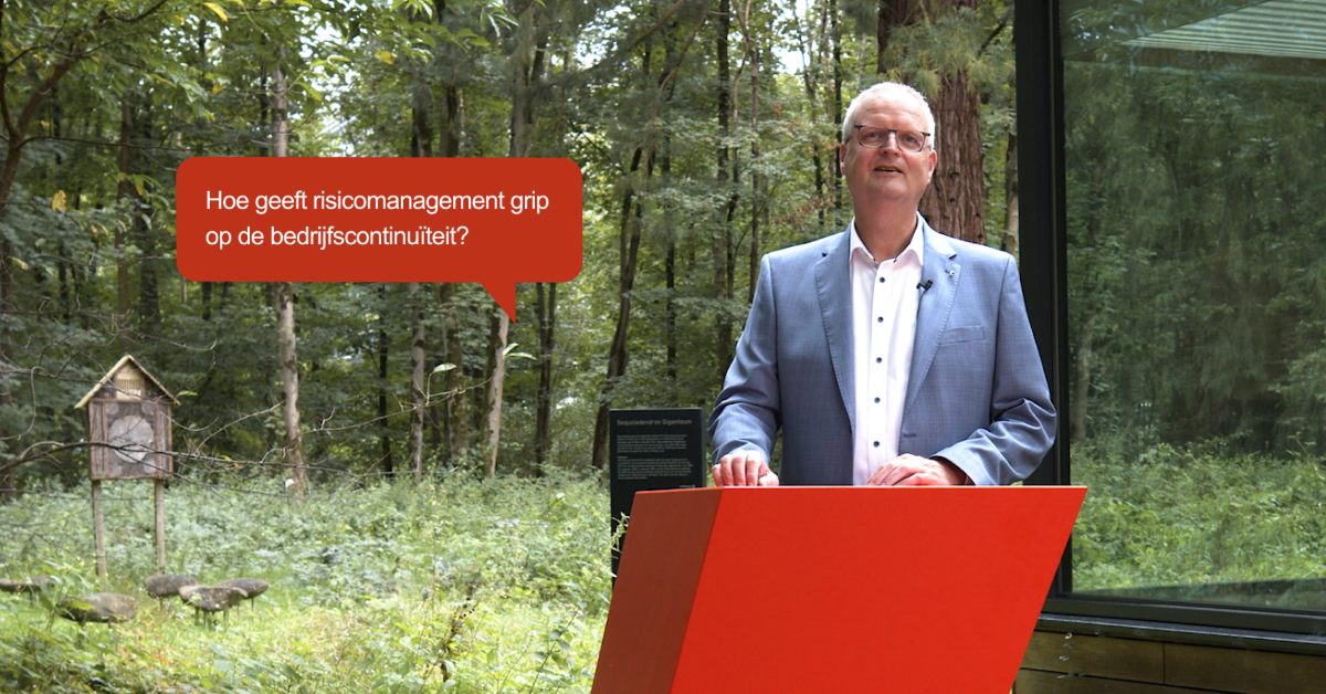 Gerard Rooks, consultant en trainer bij Avéro Achmea: Hoe geeft risicomanagement grip op de bedrijfscontinuïteit?  