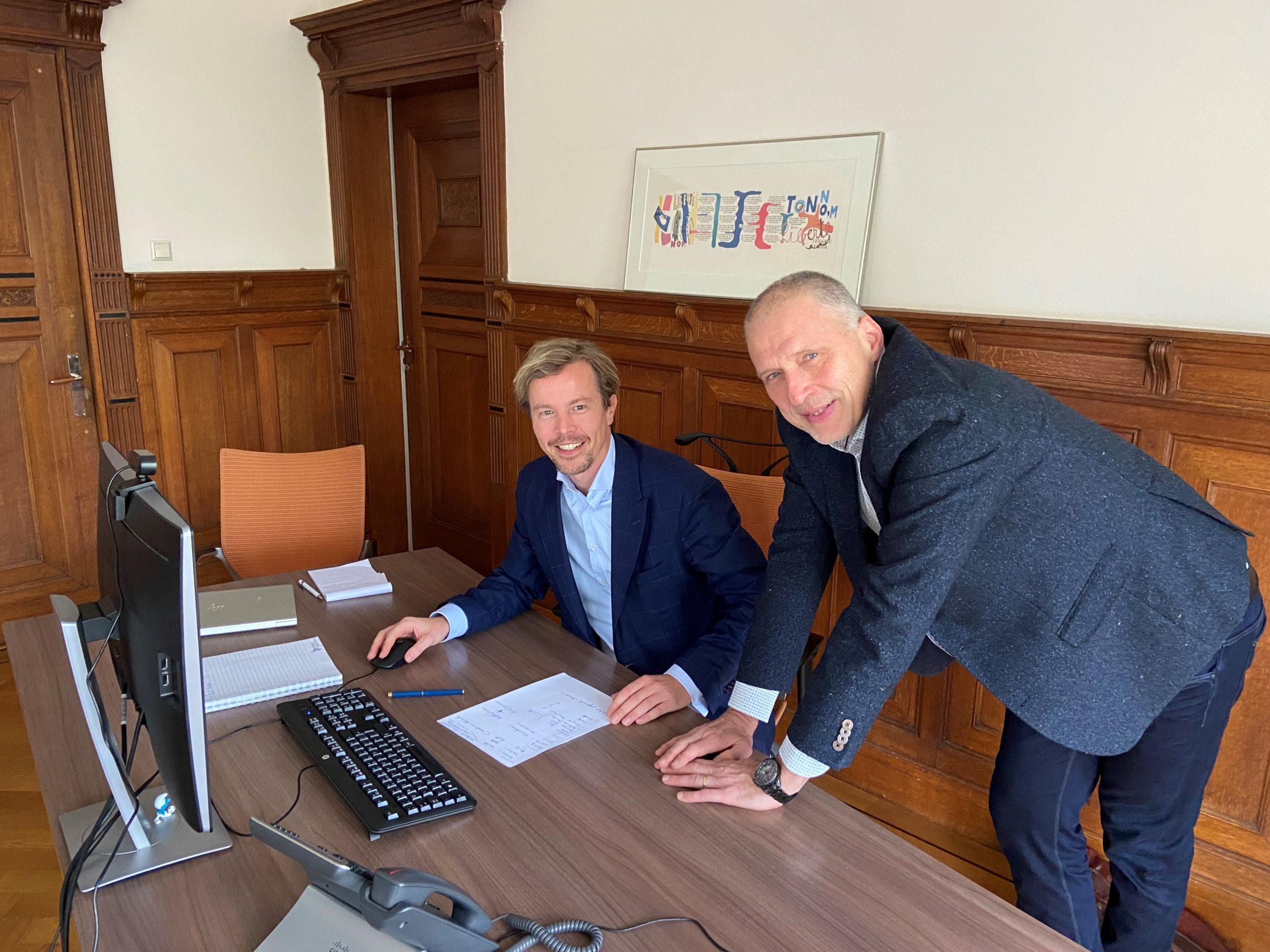 Claims manager Frank Oltrop en Rob Groenen van Liberty Specialty Markets.