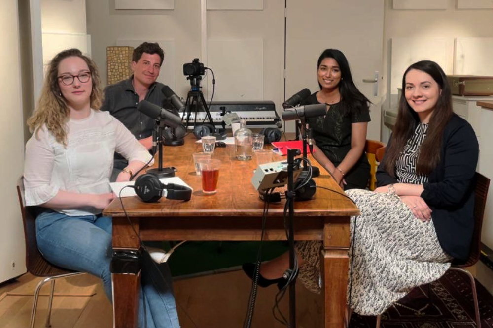 V.l.n.r. Alexandra Meijer, Peter van Huizen, Shalinie Baidjnath en Jasmina Halilovic