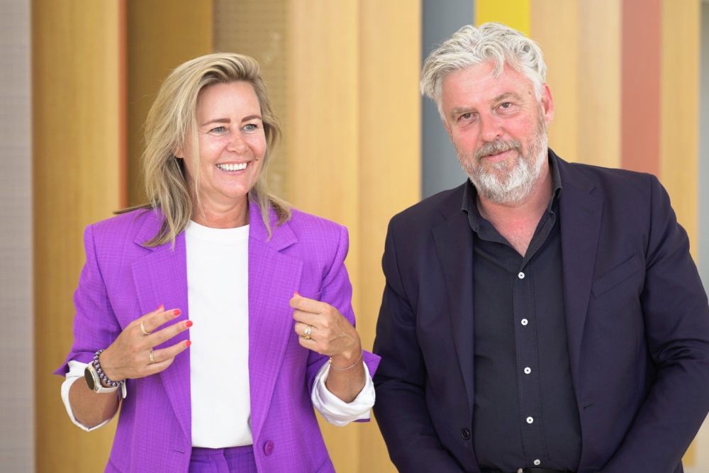 Silvia Onos (manager innovatie) en Charles Staats (cco) van DAS