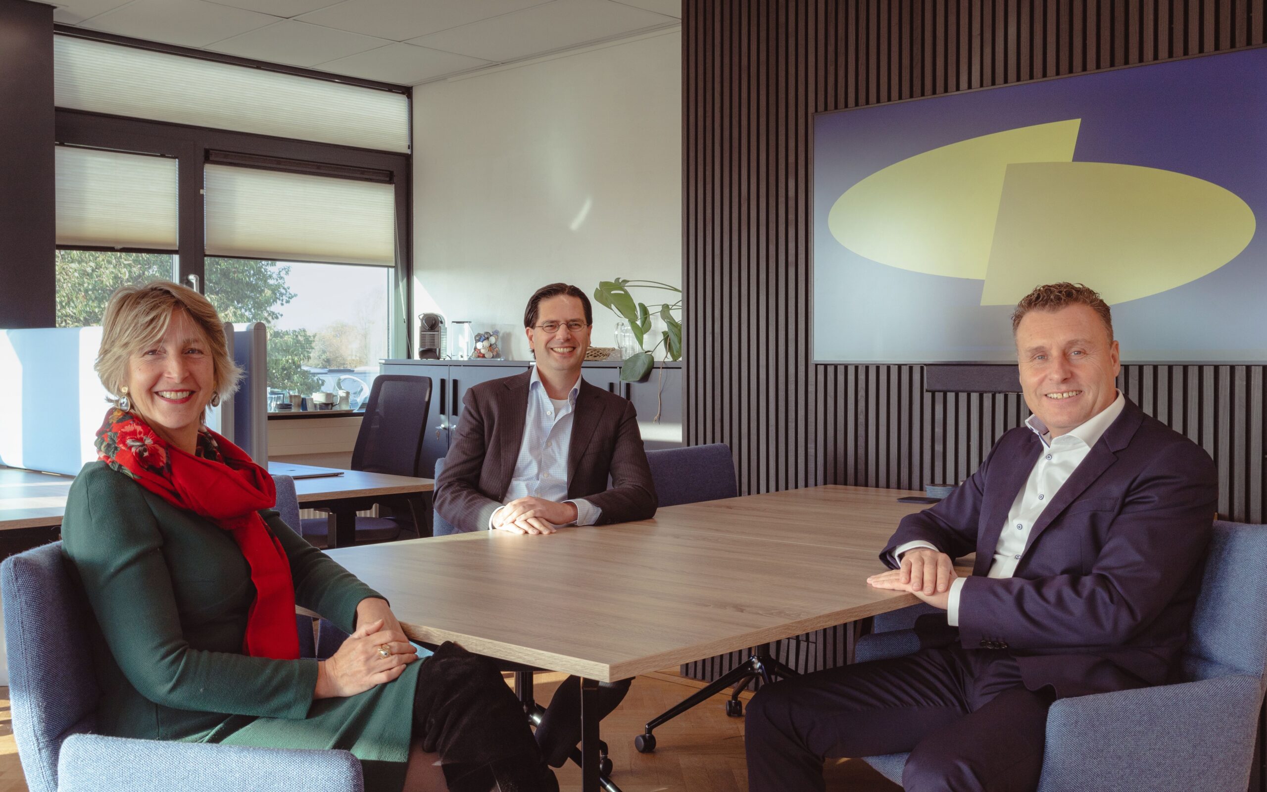 De nieuwe directieleden: Eveline Roos (links), Robbert Sturm (midden) 
en Bas Harmsen (rechts)
