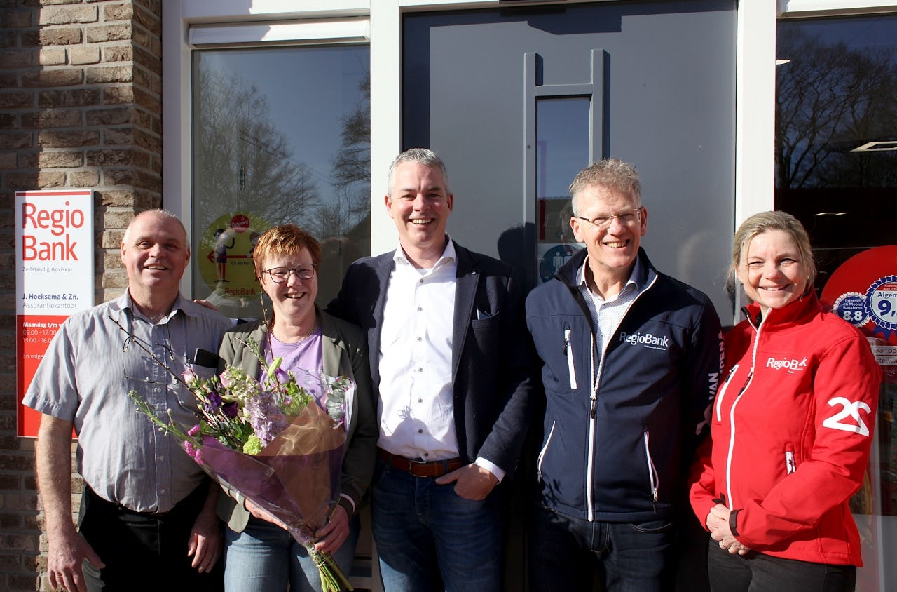 Bert en Dina Hoeksema, Job Steenland en Wiebo en Ineke van der Schaaf