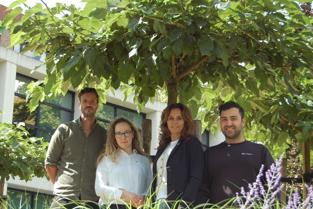 Jury AMdiversity: v.l.n.r. Mark van Hout, Alexandra Meijer, Diana Zandbergen en Orçun Ersungur. Marloes Oelen ontbreekt op de foto.