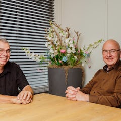 Frank de Haas en André Vogel: samen puur praktisch vooruitdenken