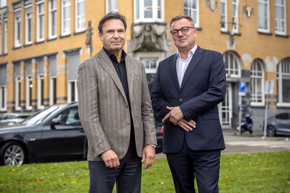 Jan Oosterom (links) en Jeroen Everling. Foto Dennis Wisse