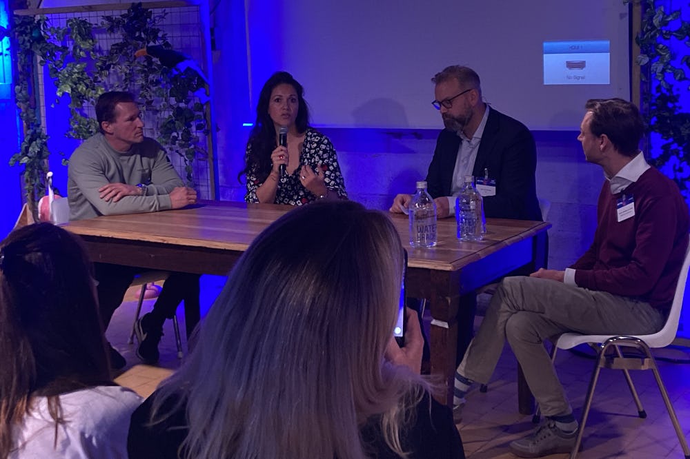 V.l.n.r.: Michel van Leuven, Nienke ten Hagen-Dieterich, Bart van de Laak en Jeroen Zaalberg van Zelst.