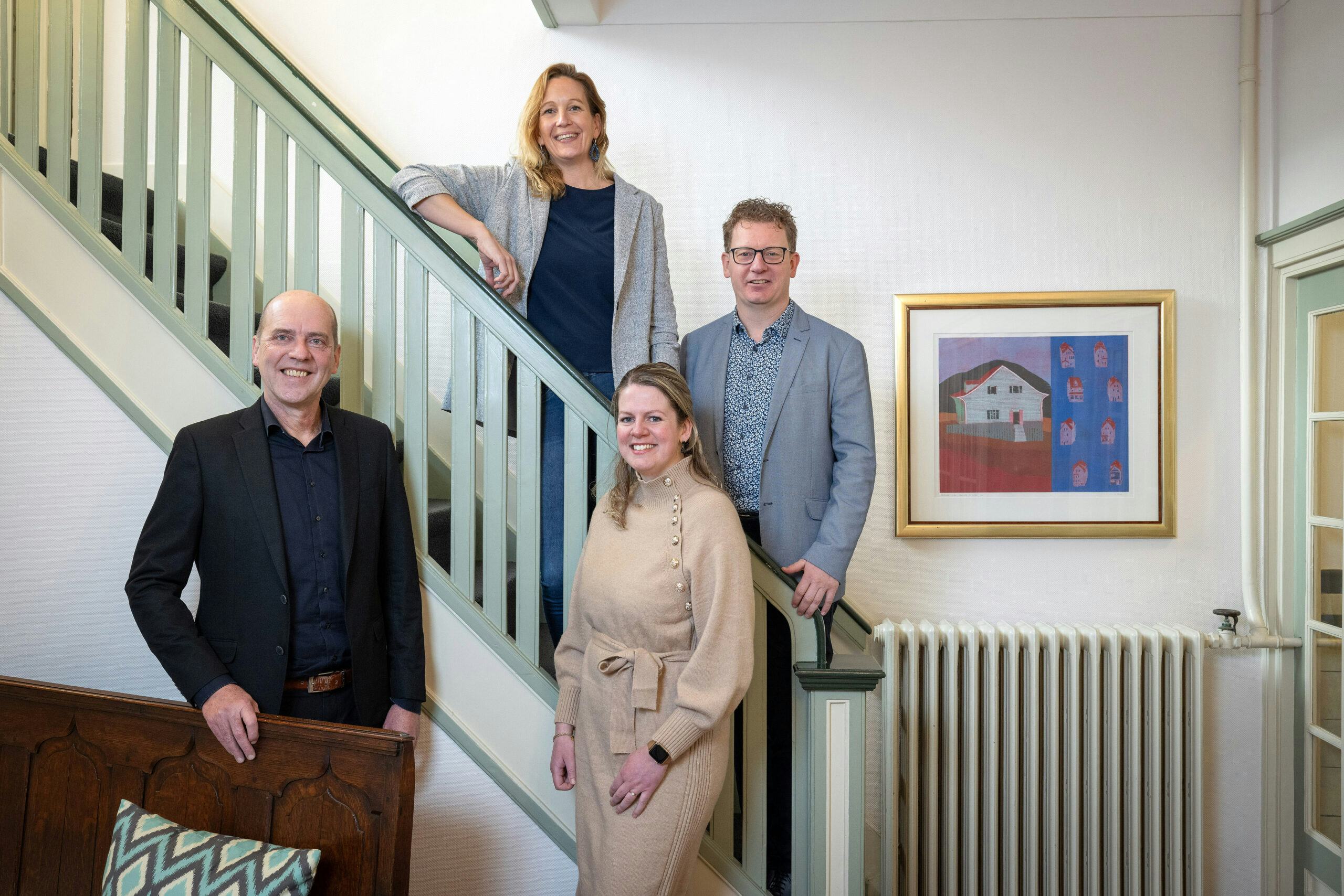 Vier gecertificeerde pensioenadviseurs van Levers Ter Braak Pensioenconsultants:  
v.l.n.r.: Peter Wensink, Pauline Bloemsma, Roos Voortman en Bernard Koning