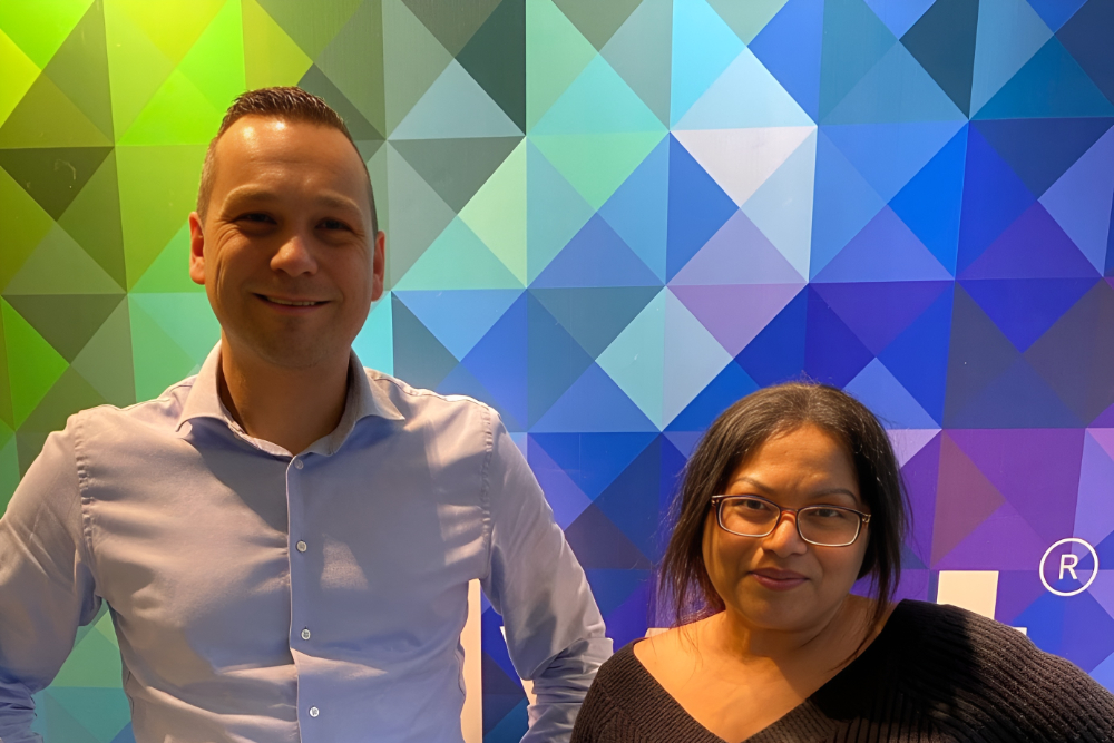 Jeremy van Vugt en Reshma Ramkisoen