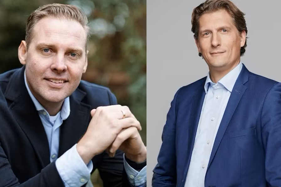 René Schickendantz (l) en Sjoerd Blüm