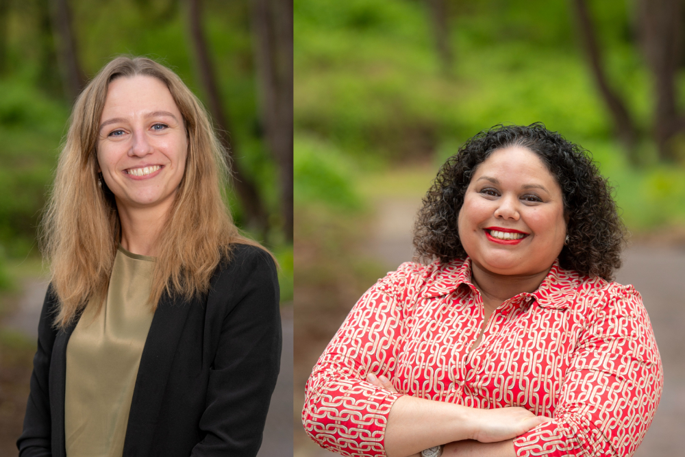 Maaike de Swart (L) en Nihal Vogels