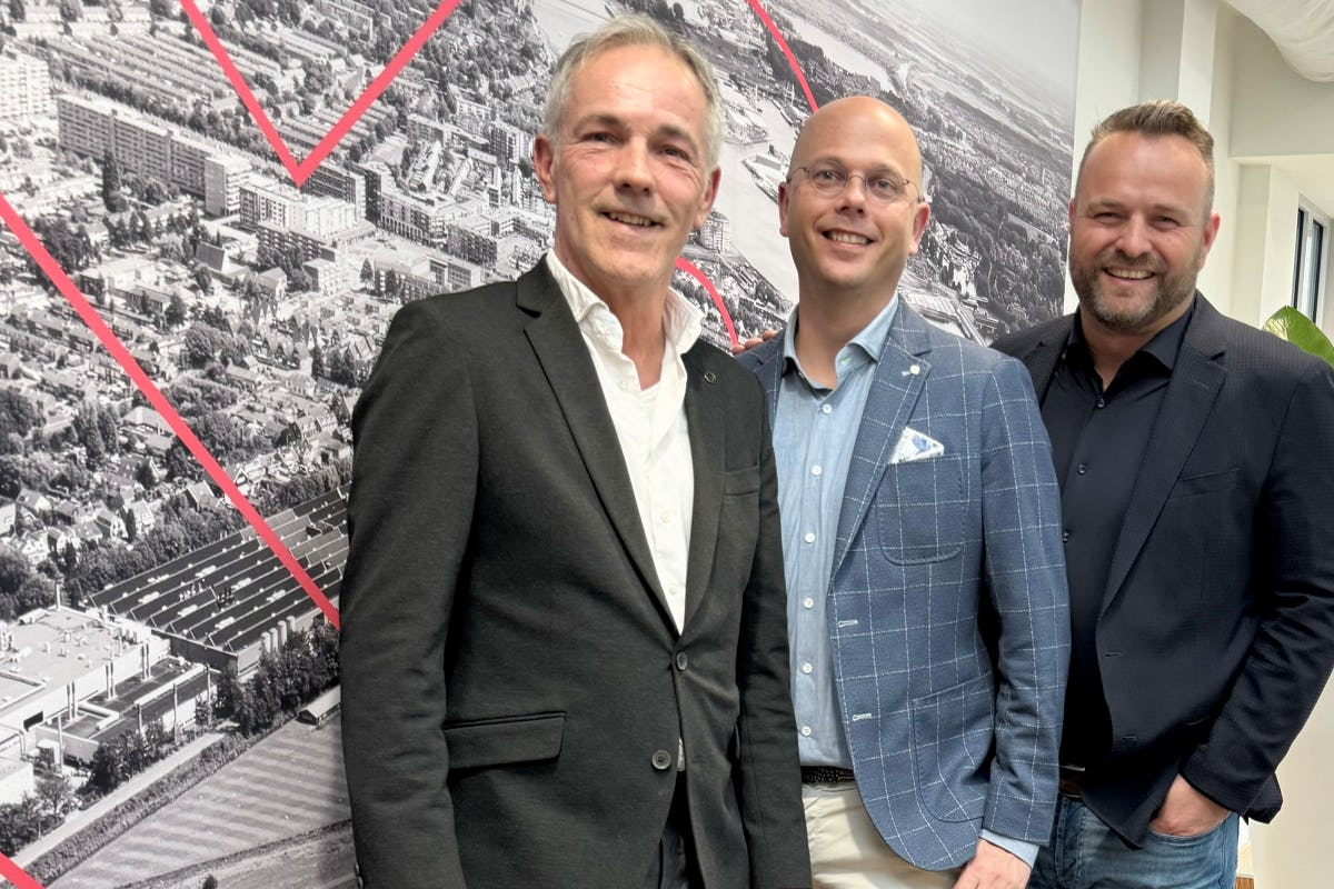 Arnold Mol (links), Rogier Jonkman en Bertjan Scheepbouwer (L&B Groep)