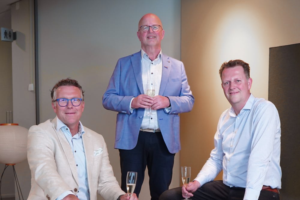 V.l.n.r. Auke Pul, Gert van Lunteren en Marcel van den Nagel