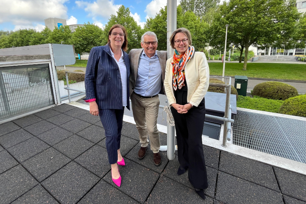 V.l.n.r. Carola Wijkamp-Hermsen, Harmen Ettema en Geeke Feiter-van Heuvelen