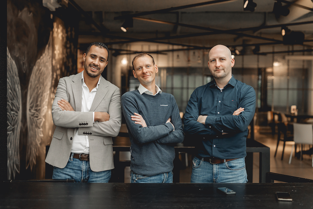 v.l.n.r. Mohamed Boulouize, Yoeri Pals en Thomas Swart