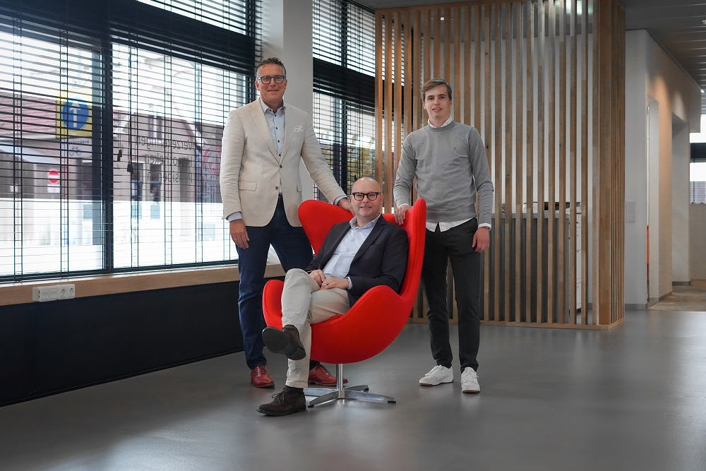 V.l.n.r.: Auke Pul, Henk Wim Withaar en Laurens Withaar