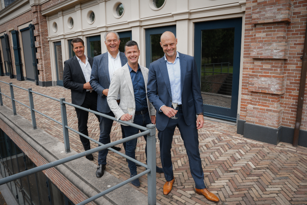 v.l.n.r. Tijmen Beekhuis, Ralph van Helden, Bas van Loo, Wim van Deuveren