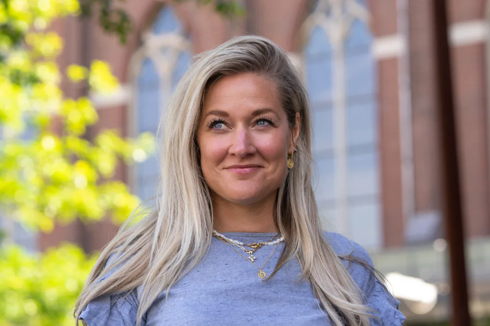 Indra Frishert, vice president van Women in Financial Services (WIFS). Frishert is tevens mede-eigenaar en directeur bij productontwikkelaar en volmachtkantoor Dazure.