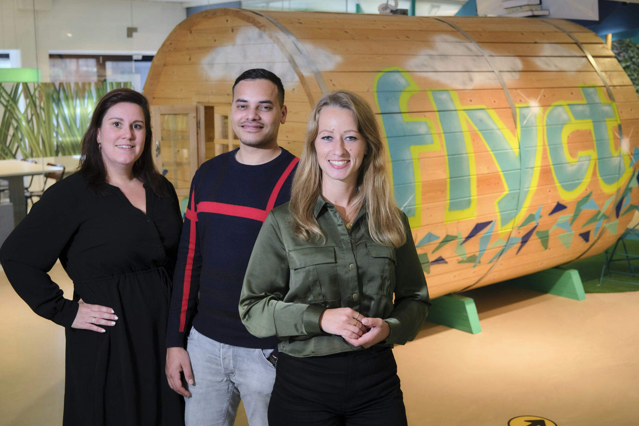 Dewi Romijn, Tim Tupker en Karina Kwakkel.
