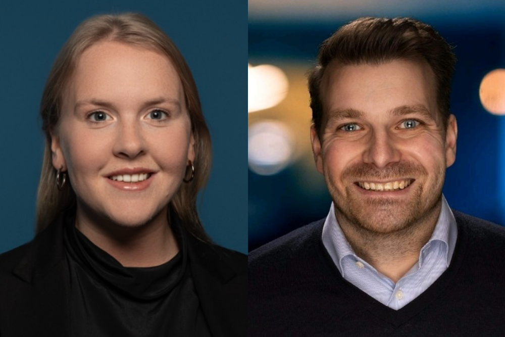 Mijke Grift en Lars Kerstens, bestuursleden Young InSurance