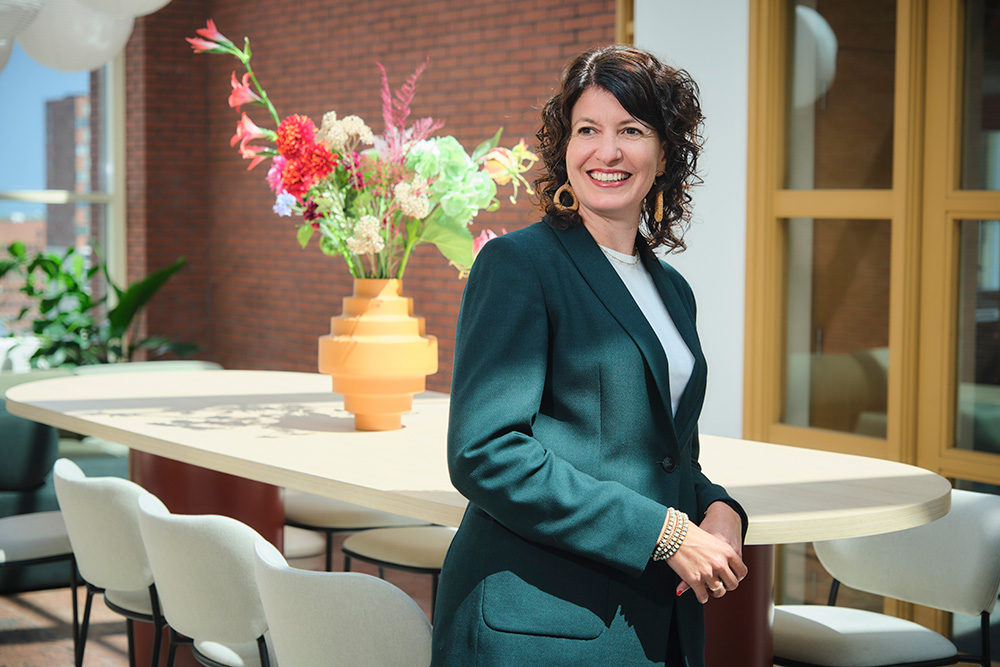 Sharon van Herel - CEO van Klaverblad. Zoetermeer. Foto: Fred Libochamp