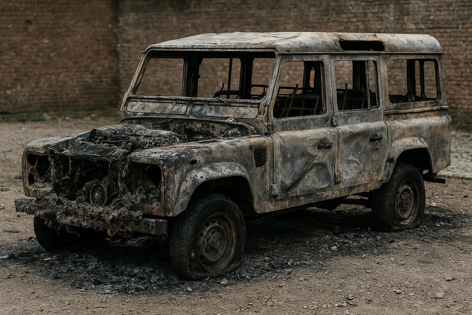 Beeld gegenereerd met AI, de auto is niet de auto uit het verhaal.