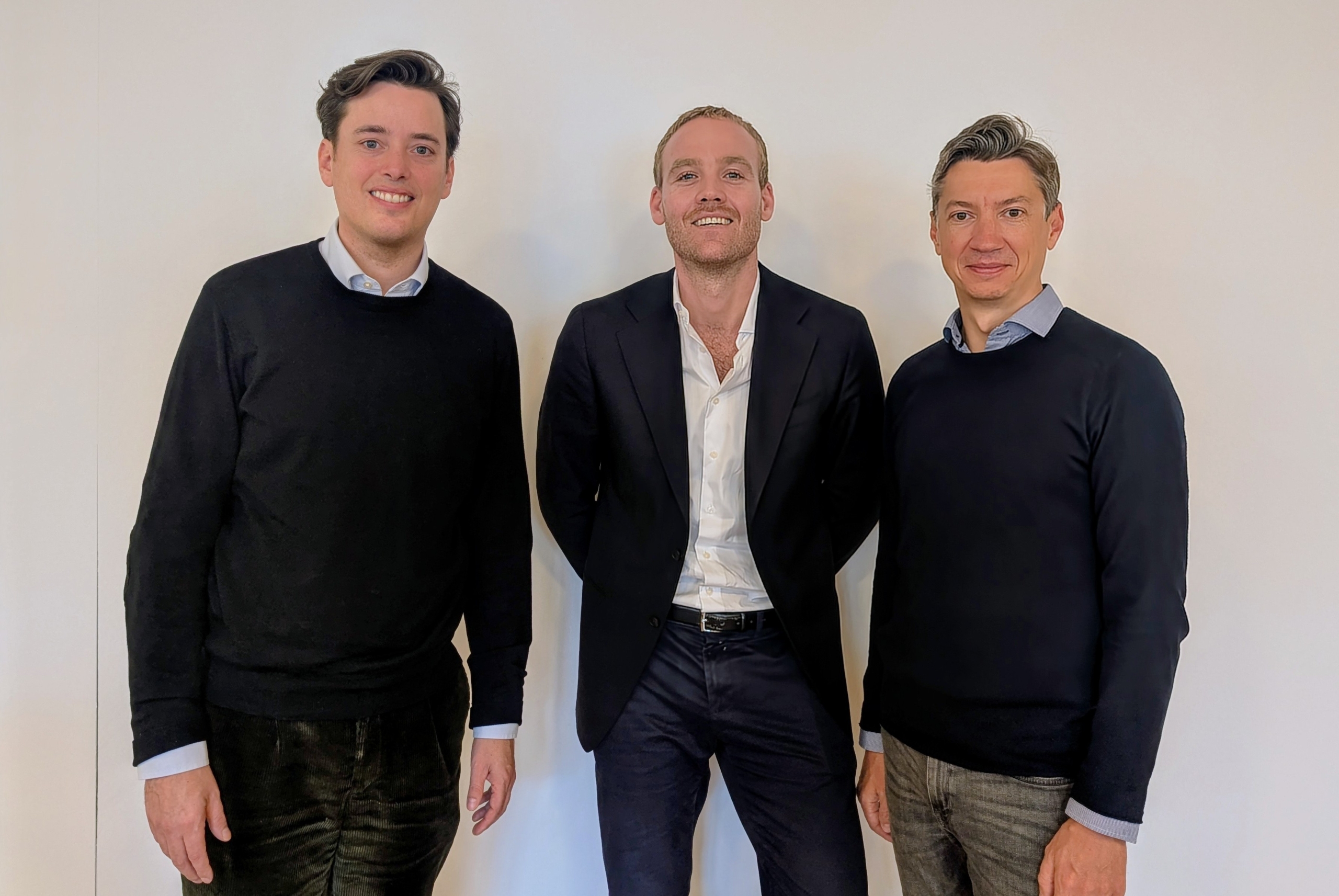 Vincenz Klemm (l), Tim van Lier en Anton Foth (r)