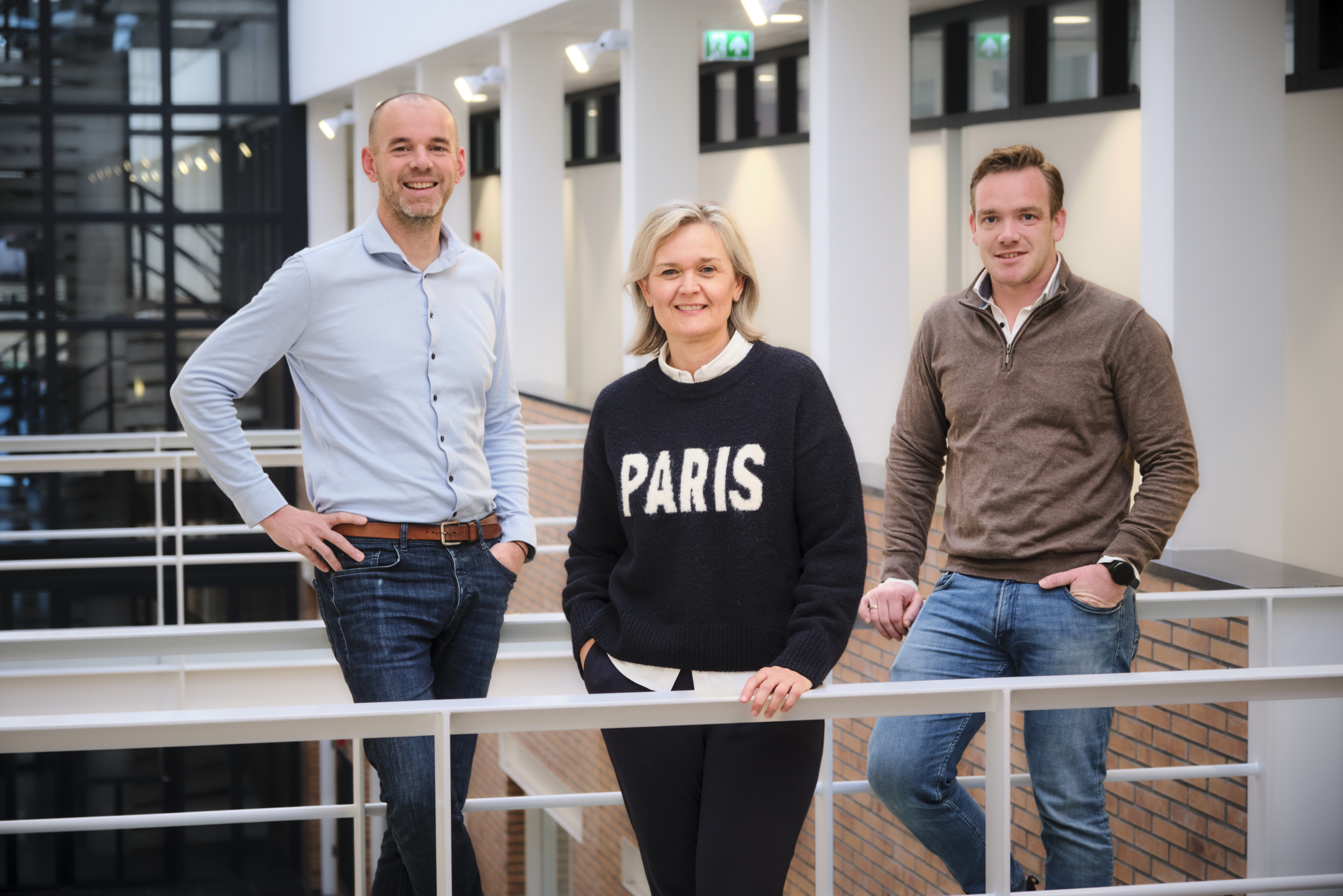 Angelica Bons, Lennart de Bruijn en Nico Laan (foto: Fred Libochant Fotografie).

