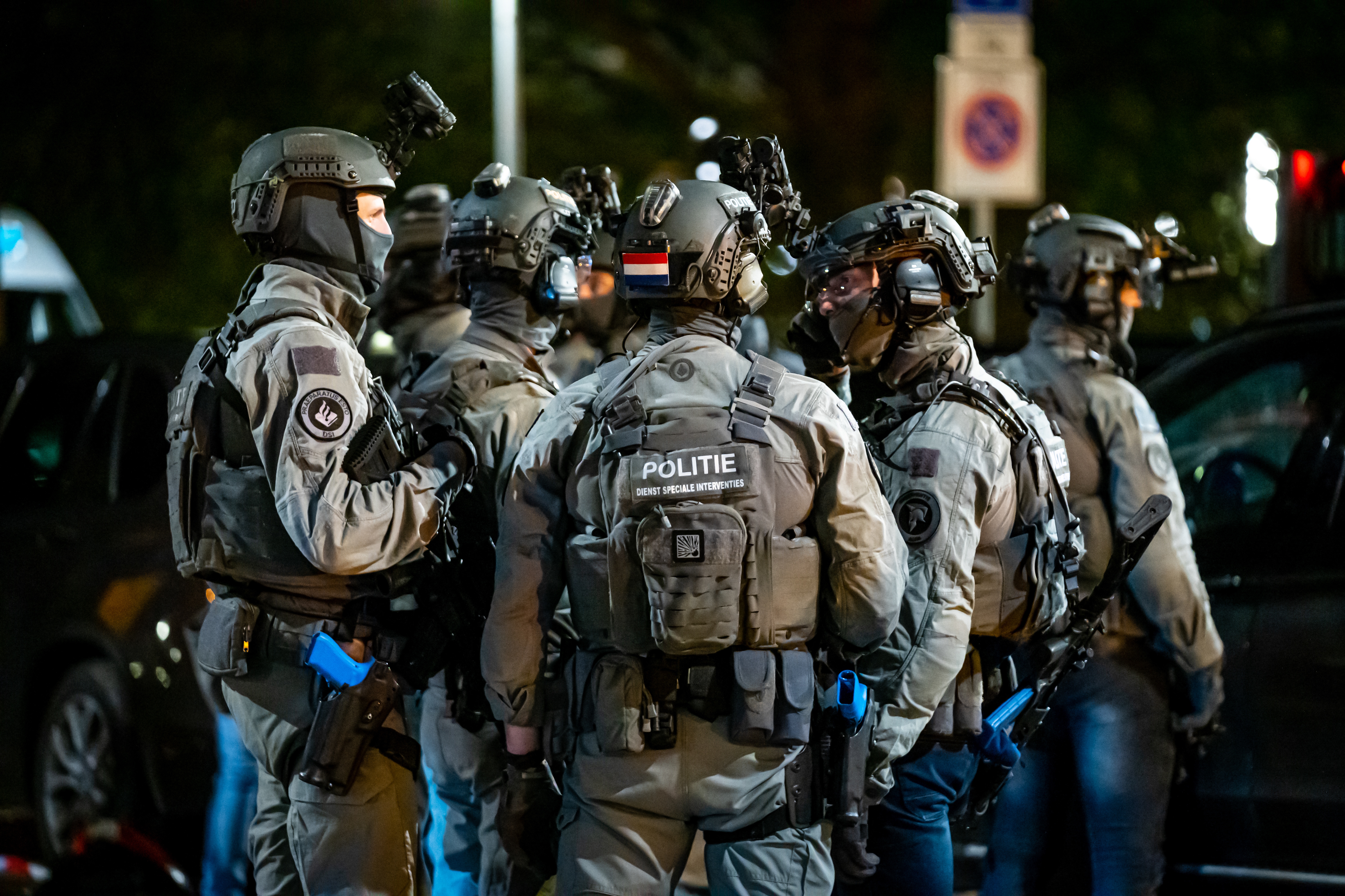 De Dienst Speciale Interventies (DSI) van de Landelijke Eenheid (LE) van de politie (beeld: ANP / Hollandse Hoogte / MediaTV)
