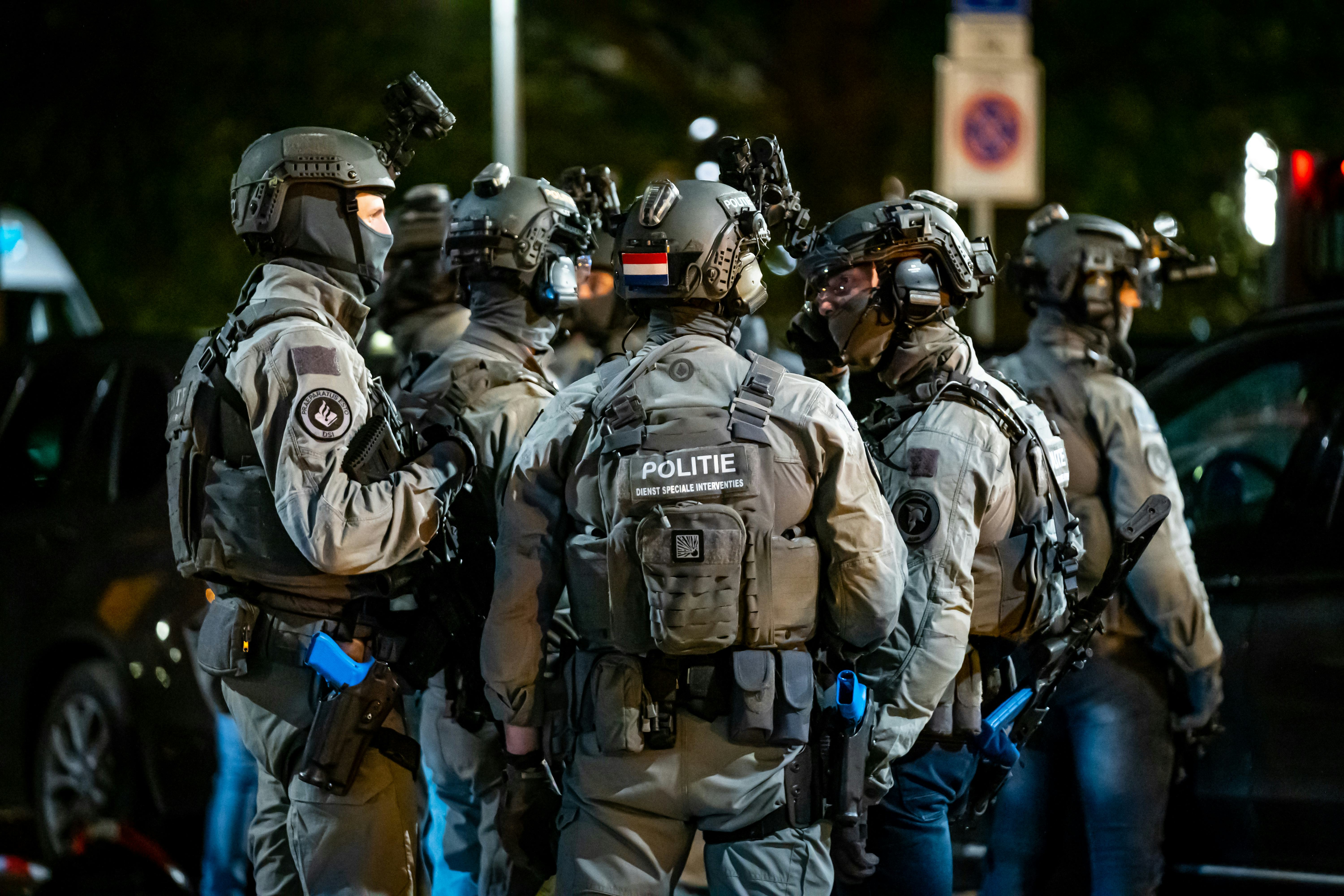 De Dienst Speciale Interventies (DSI) van de Landelijke Eenheid (LE) van de politie (beeld: ANP / Hollandse Hoogte / MediaTV)