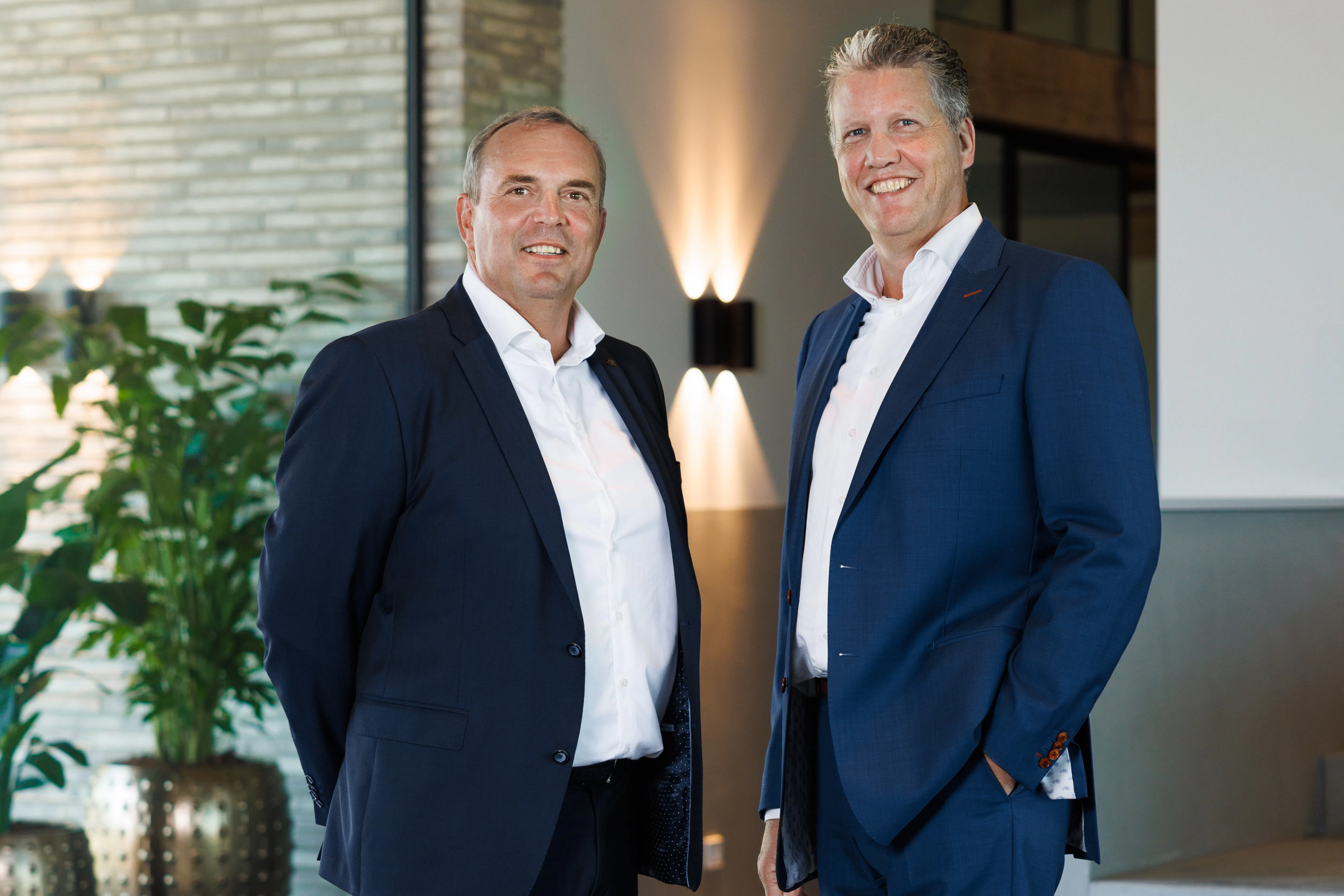 CFRO Rémon Chattellon (l) en CEO René van Gils | Beeld: Nh1816 Verzekeringen