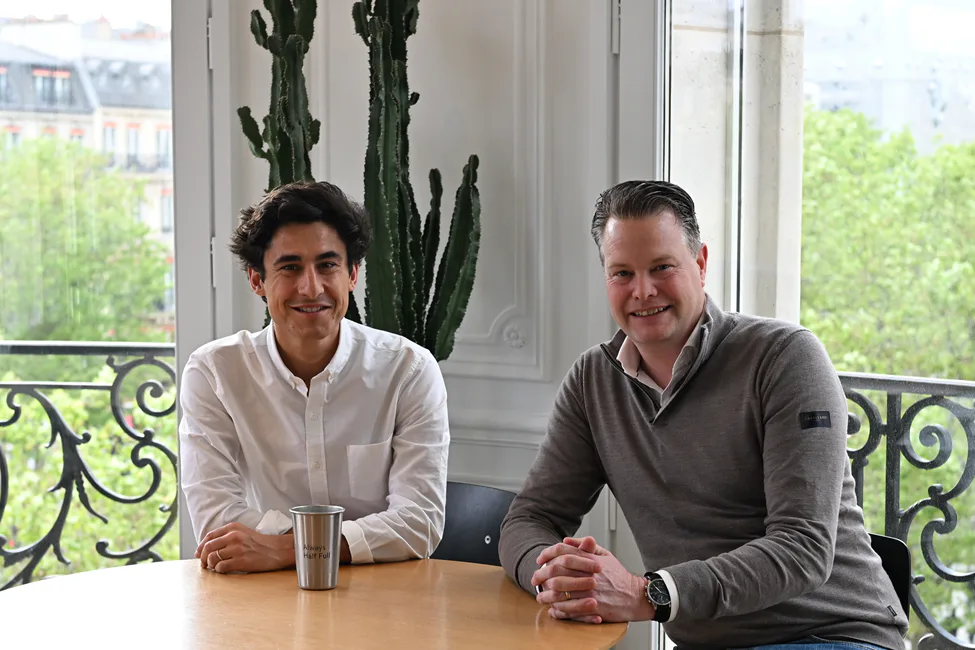 Jules Veyrat (oprichter en CEO Stoïk) en Robert Spaan (country manager Nederland) | Beeld: Stoïk