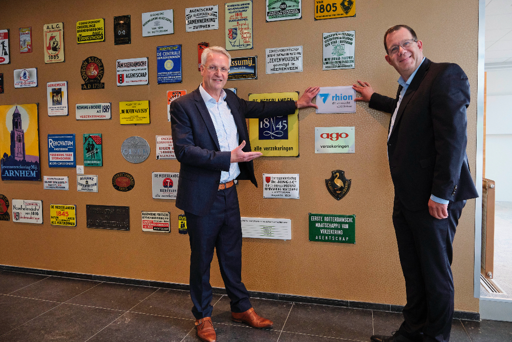 Richard Weurding, directeur Verbond van Verzekeraars en Berend Jan Tempelman, managing director Rhion