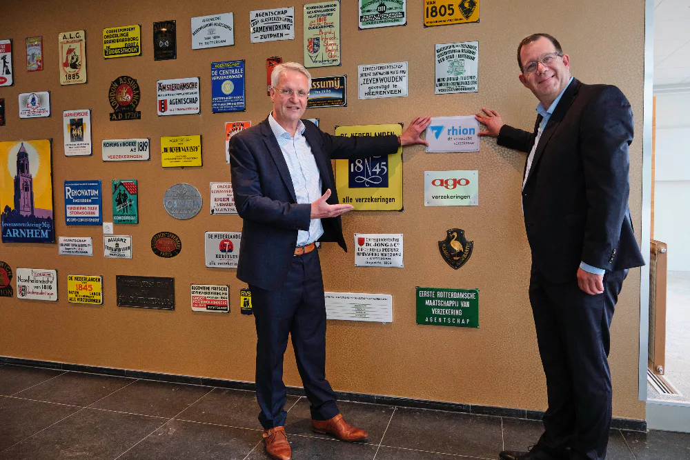 Richard Weurding, directeur Verbond van Verzekeraars en Berend Jan Tempelman, managing director Rhion