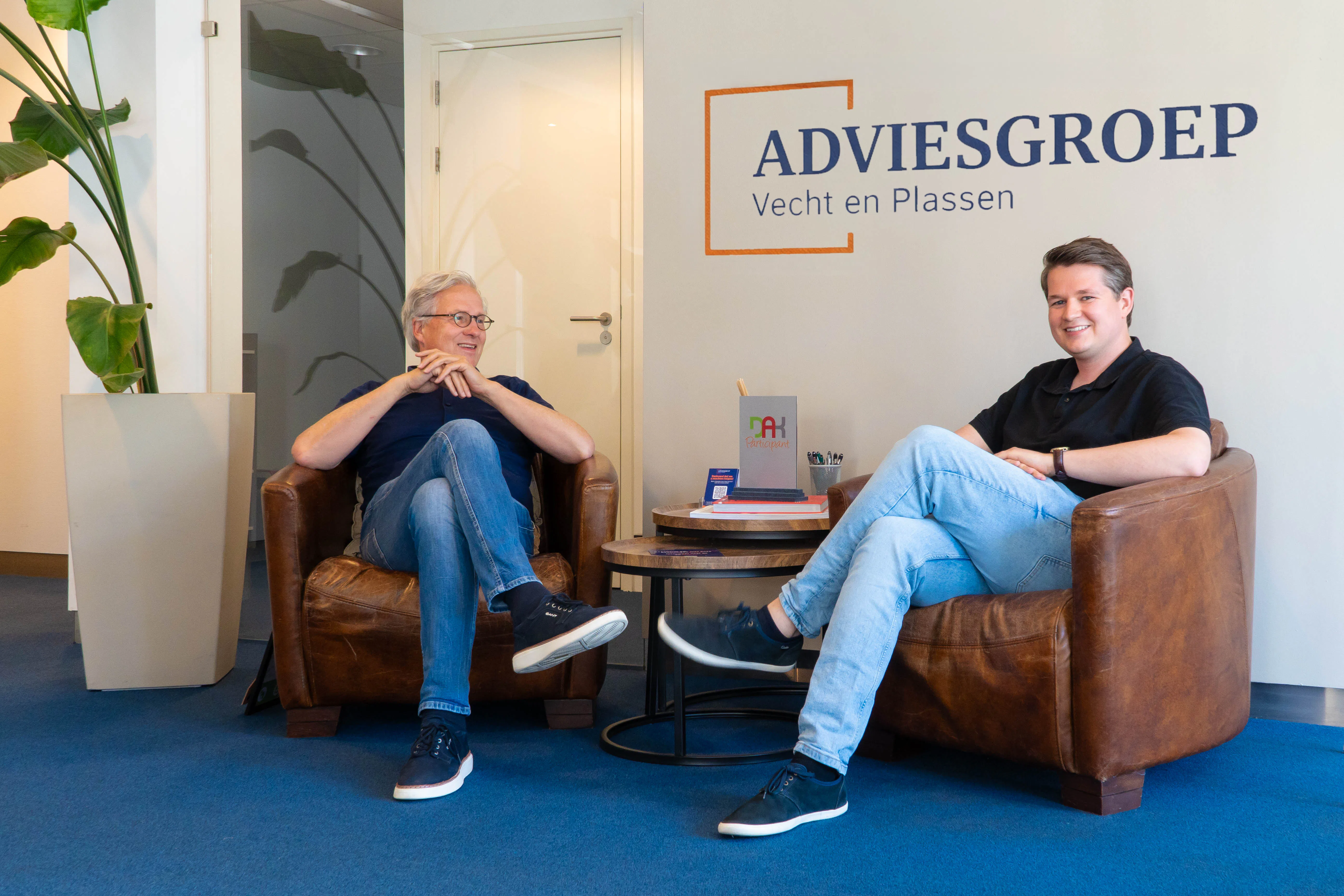 Richard en Tim Berkenbosch vinden dat DAK Participatie wél ruimte laat voor samenwerking, zonder dat je als kantoor je zelfstandigheid opgeeft.