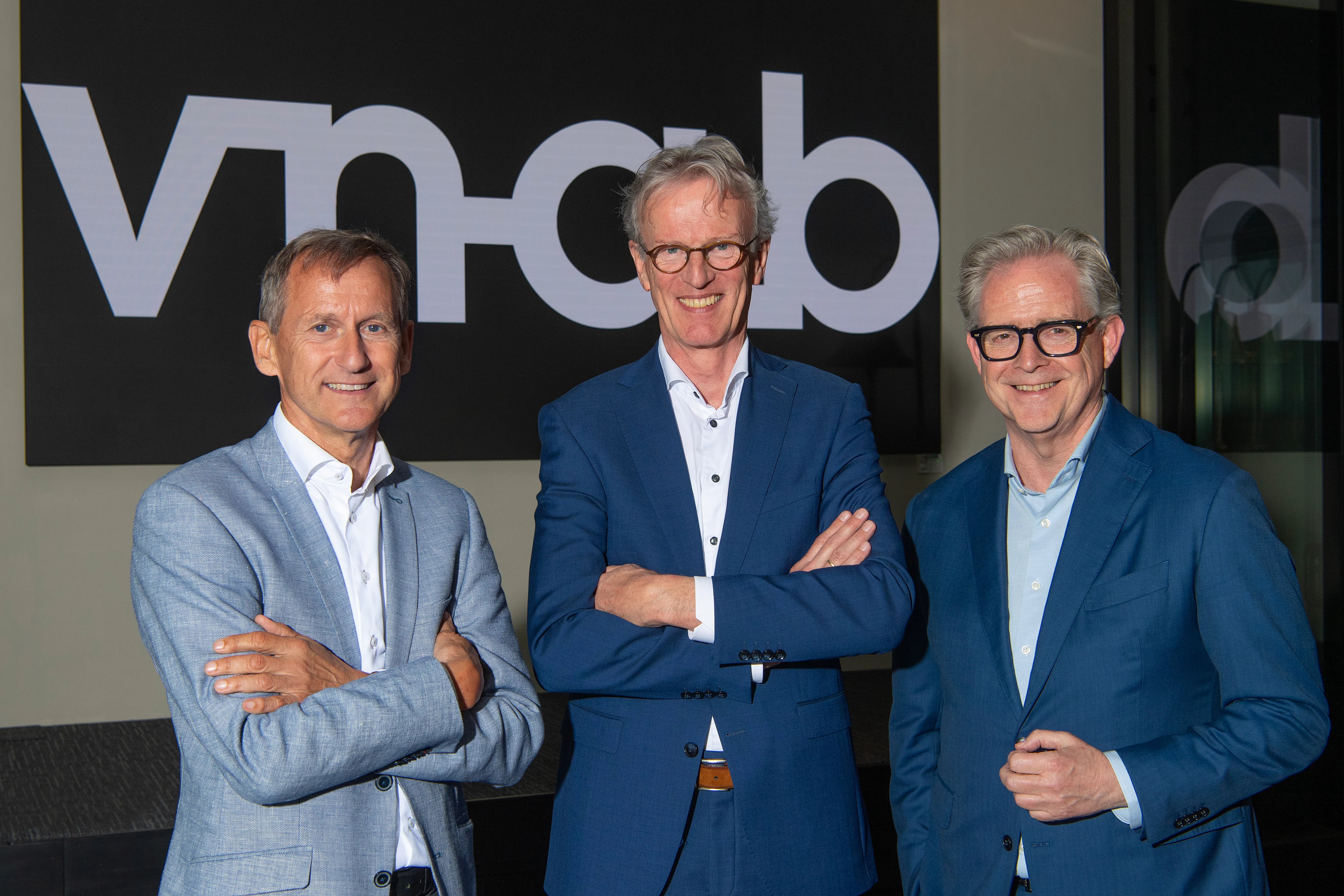 Bestuur en directie VNAB. V.l.n.r.: Danny van der Eijk, Rien Nagel en Rob ter Mors | Foto Raphael Drent