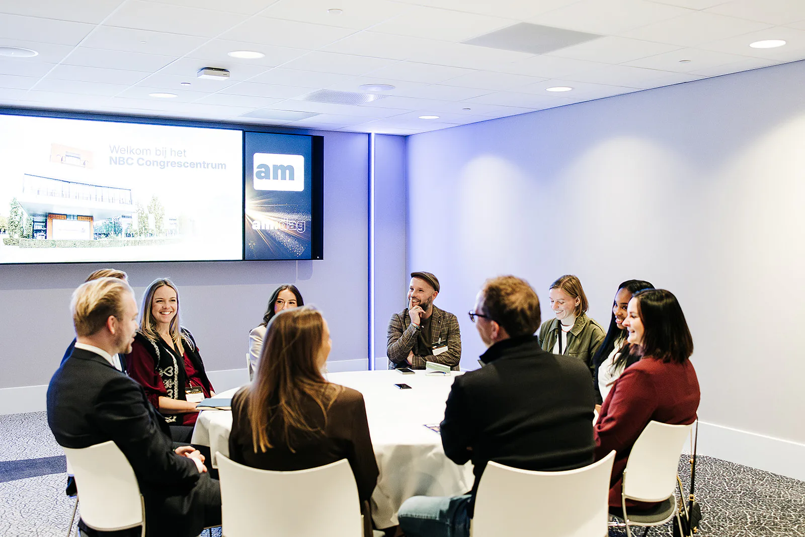 Het rondetafelgesprek met de Young Leaders tijdens de AMdag in 2025 | Beeld: AM