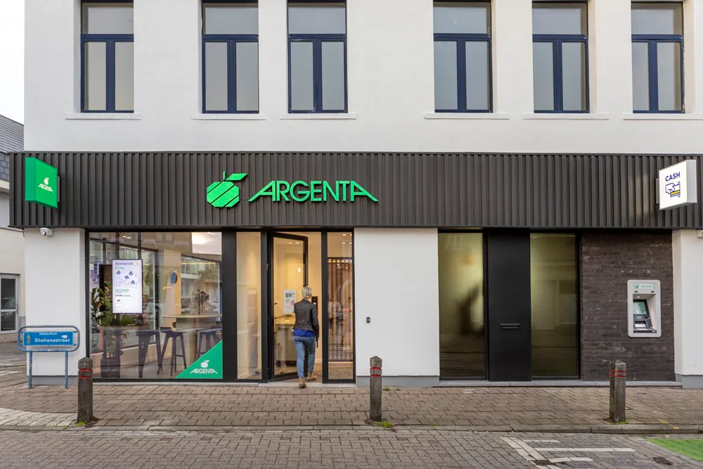 Een vestiging van Argenta in België, waar de bank groot is | Beeld: Argenta