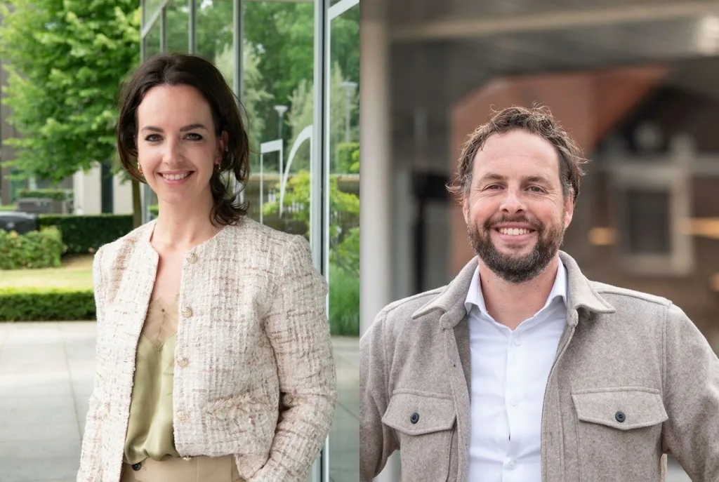 Sanne Geerts (l) en Tom Lentjes | Beeld: Adfiz