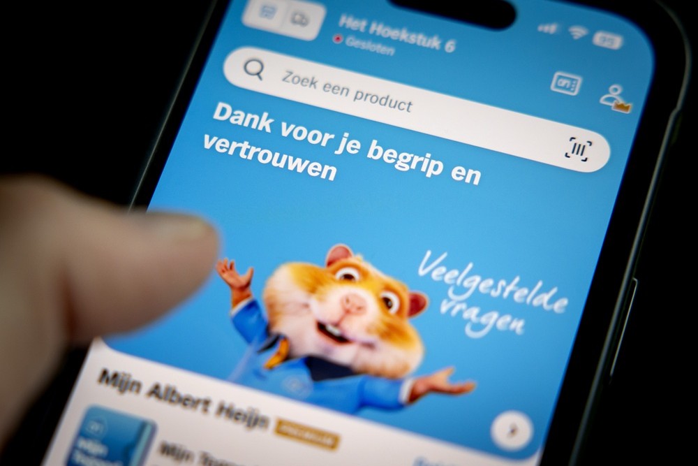 De app van Albert Heijn lag er dagen uit na een hack | Beeld: ANP